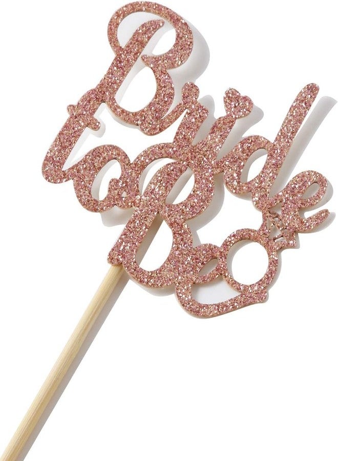 Confetti! Sparkling Glitter Rose Gold Bridal Shower Cupcake Toppers - Bride to Be, Diamond Ring, Wedding Dress - Engagement, Wedding, Bachelorette Party Decorations - Image 2